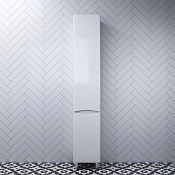 Am.Pm Like Шкаф-пенал 35х30х190h см, напольный, с 2мя дверцами, правый, цвет: белый глянцевый M80CSR0356WG