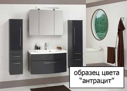 Keuco Royal 60 Шкаф-пенал L, подвесной 40x40x181h см, цвет: черный 32130 440001