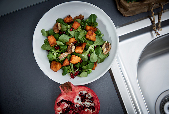 Grohe K400 Кухонная мойка из нержавеющей стали 87,3x18,5 см, с крылом, цвет: нержавеющая сталь 31568SD0