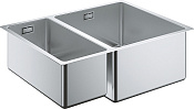 Grohe K700U Кухонная мойка из нержавеющей стали 58,5x19,5 см, с доп. чашей, цвет: нержавеющая сталь 31576SD0