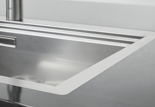 Grohe K1000 Кухонная мойка из нерж. стали 116x20 см, с крылом и доп. чашей, цвет: нержавеющая сталь 31582SD0