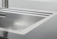 Grohe K1000 Кухонная мойка из нерж. стали 116x20 см, с крылом и доп. чашей, цвет: нержавеющая сталь 31582SD0