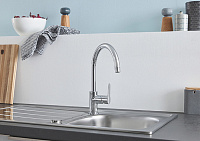 Grohe K200 Кухонная мойка из нержавеющей стали 86x16 см, с крылом, цвет: нержавеющая сталь 31552SD0