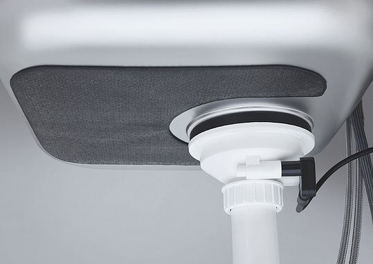 Grohe K400 Кухонная мойка из нержавеющей стали 86x18,5 см, с крылом, цвет: нержавеющая сталь 31566SD0