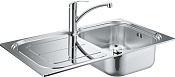 Grohe Eurosmart Комплект: мойка K300 31563SD0 + смес. мойки Eurosmart 33281002, цвет: нерж. сталь 31565SD0