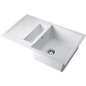 Omoikiri Sakaime 78-2-WH Кухонная мойка Tetogranit 78x50 см, цвет: белый 4993128