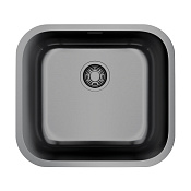 Omoikiri Omi 49-U/I-GM Кухонная мойка нерж. сталь 49x44 см, цвет: вороненая сталь 4993073