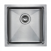 Paulmark Aller Кухонная мойка нержавеющая сталь 44x44 см, цвет: брашированная сталь PM904444-BS