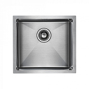 Paulmark Weser Кухонная мойка нержавеющая сталь 48x44 см, цвет: брашированная сталь PM804844-BS