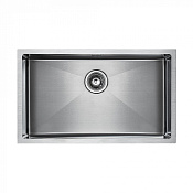Paulmark Koher Кухонная мойка нержавеющая сталь 74x44 см, цвет: брашированная сталь PM807444-BS