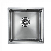 Paulmark Lassan Кухонная мойка нержавеющая сталь 44x44 см, цвет: брашированная сталь PM304444-BS
