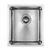Paulmark Vista Кухонная мойка нержавеющая сталь 38x44 см, цвет: брашированная сталь PM904438-BS