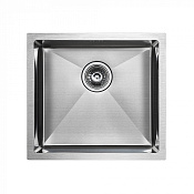 Paulmark Marx Кухонная мойка нержавеющая сталь 48x44 см, цвет: брашированная сталь PM214844-BS