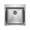 Paulmark Kroner Кухонная мойка нержавеющая сталь 51x51 см, цвет: брашированная сталь PM215151-BS