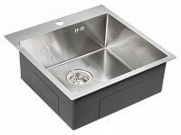 Paulmark Kroner Кухонная мойка нержавеющая сталь 51x51 см, цвет: брашированная сталь PM215151-BS