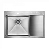 Paulmark Kroner Кухонная мойка нержавеющая сталь 78x51 см, цвет: брашированная сталь PM217851-BSL