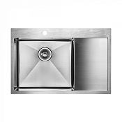 Paulmark Kroner Кухонная мойка нержавеющая сталь 78x51 см, цвет: брашированная сталь PM217851-BSL