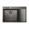 Paulmark Kroner Кухонная мойка нержавеющая сталь 78x51 см, цвет: вороненая сталь PM217851-GML