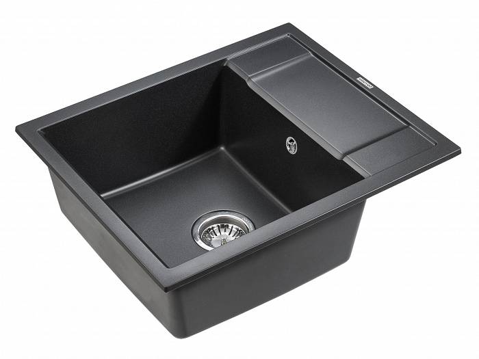 Paulmark Flugen Кухонная мойка It-Granit 60x50 см, цвет: черный PM216050-BL