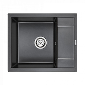 Paulmark Flugen Кухонная мойка It-Granit 60x50 см, цвет: черный PM216050-BL