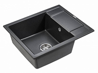 Paulmark Flugen Кухонная мойка It-Granit 60x50 см, цвет: черный PM216050-BL
