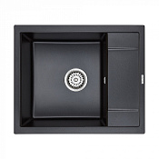 Paulmark Flugen Кухонная мойка It-Granit 60x50 см, цвет: черный металлик PM216050-BLM