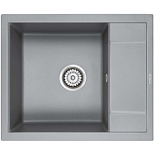 Paulmark Flugen Кухонная мойка It-Granit 60x50 см, цвет: серый металлик PM216050-GRM