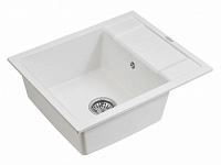 Paulmark Flugen Кухонная мойка It-Granit 60x50 см, цвет: белый PM216050-WH
