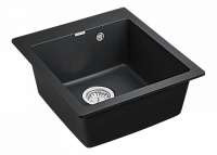 Paulmark Kante Кухонная мойка It-Granit 46x50 см, цвет: черный PM104651-BL
