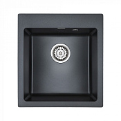 Paulmark Kante Кухонная мойка It-Granit 46x50 см, цвет: черный металлик PM104651-BLM