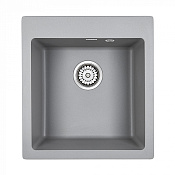 Paulmark Kante Кухонная мойка It-Granit 46x50 см, цвет: серый металлик PM104651-GRM
