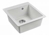 Paulmark Kante Кухонная мойка It-Granit 46x50 см, цвет: белый PM104651-WH