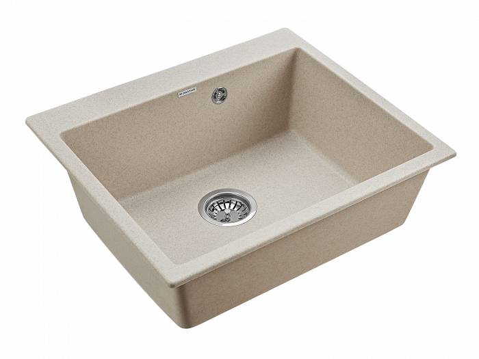 Paulmark Kante Кухонная мойка It-Granit 60x52 см, цвет: бежевый PM106052-BE