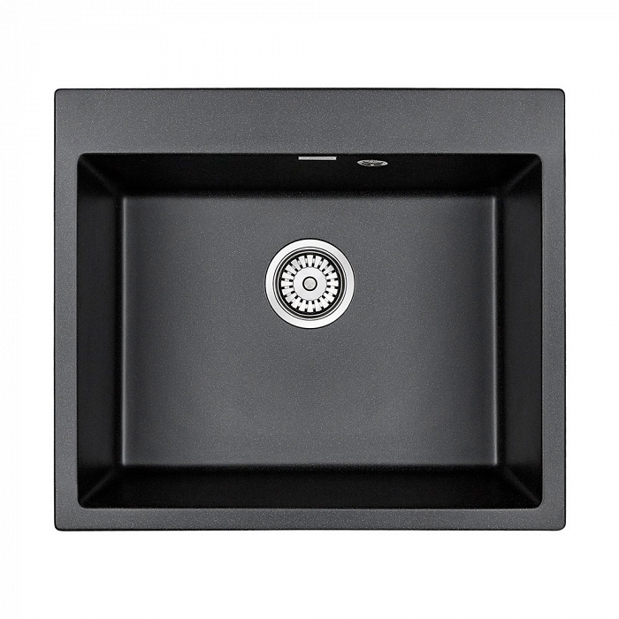 Paulmark Kante Кухонная мойка It-Granit 60x52 см, цвет: черный PM106052-BL