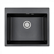 Paulmark Kante Кухонная мойка It-Granit 60x52 см, цвет: черный PM106052-BL