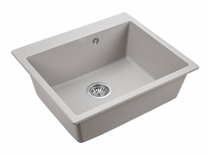 Paulmark Kante Кухонная мойка It-Granit 60x52 см, цвет: серый PM106052-GR