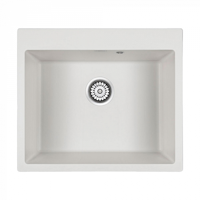 Paulmark Kante Кухонная мойка It-Granit 60x52 см, цвет: белый PM106052-WH