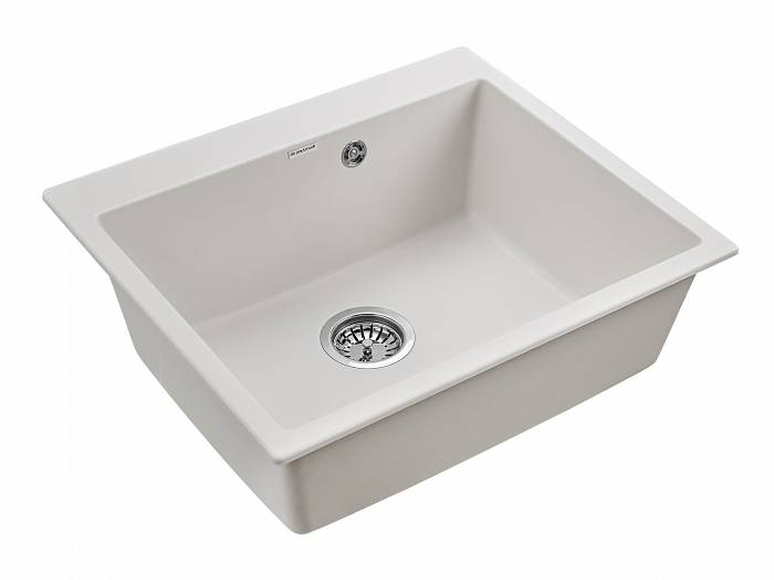 Paulmark Kante Кухонная мойка It-Granit 60x52 см, цвет: белый PM106052-WH