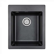Paulmark Kante Кухонная мойка It-Granit 41,5x49 см, цвет: черный PM104249-BL