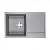 Paulmark Flugen Кухонная мойка It-Granit 78x50 см, цвет: серый металлик PM217850-GRM
