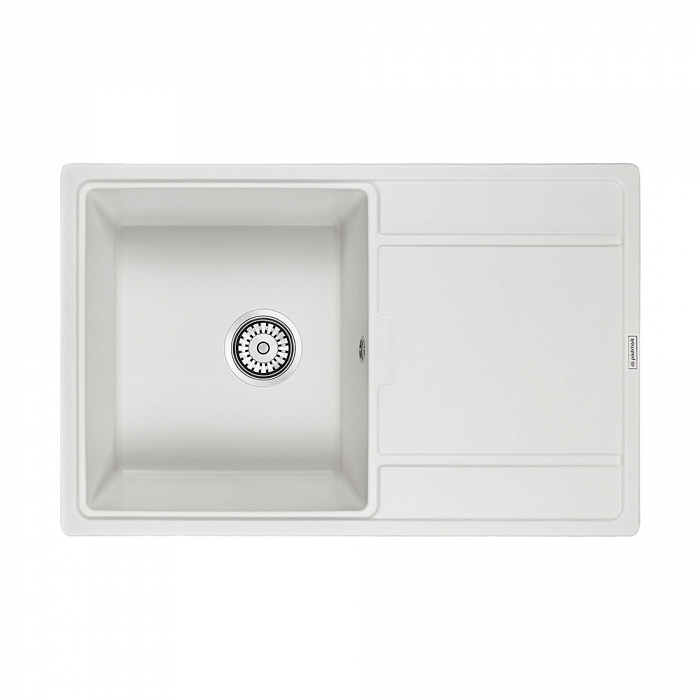 Paulmark Flugen Кухонная мойка It-Granit 78x50 см, цвет: белый PM217850-WH