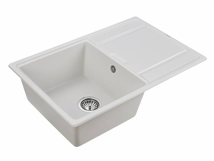 Paulmark Flugen Кухонная мойка It-Granit 78x50 см, цвет: белый PM217850-WH