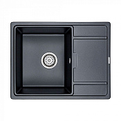 Paulmark Flugen Кухонная мойка It-Granit 65x50 см, цвет: черный металлик PM216550-BLM