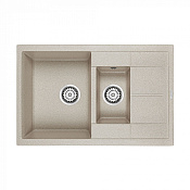 Paulmark Flugen Кухонная мойка It-Granit 77,5x49,5 см, цвет: бежевый PM237850-BE