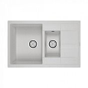 Paulmark Flugen Кухонная мойка It-Granit 77,5x49,5 см, цвет: белый PM237850-WH