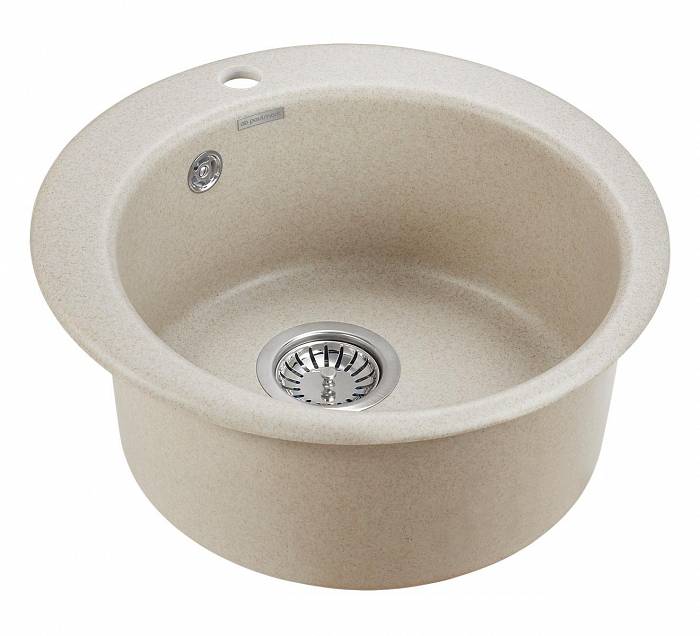 Paulmark Gelegen Кухонная мойка It-Granit 48x48 см, цвет: бежевый PM404800-BE