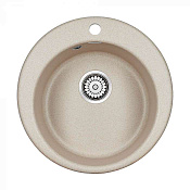 Paulmark Gelegen Кухонная мойка It-Granit 48x48 см, цвет: бежевый PM404800-BE