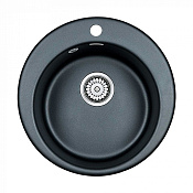 Paulmark Gelegen Кухонная мойка It-Granit 48x48 см, цвет: черный металлик PM404800-BLM