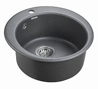 Paulmark Gelegen Кухонная мойка It-Granit 48x48 см, цвет: графит PM404800-DG