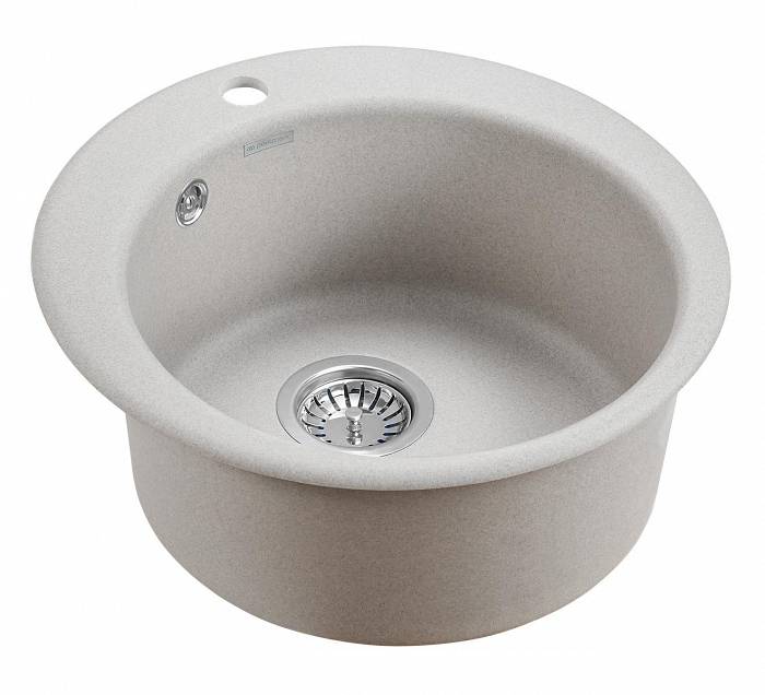 Paulmark Gelegen Кухонная мойка It-Granit 48x48 см, цвет: серый PM404800-GR